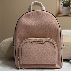 Michael Kors Blush Pink Backpack